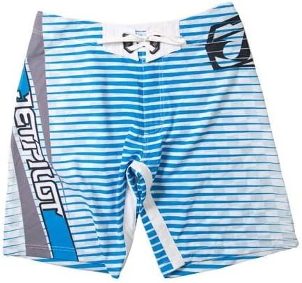 JetPilot New Mens Thrasher Boardshorts Swim Suit Trunks White/Blue Size 32