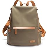 GELANNI Womens Backpack Purse Anti-theft Fashion Waterproof Lightweight Small Backpack for Women Ladies Travel Nylon 2616-Green