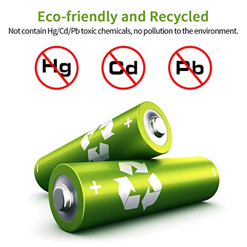 Keenstone Rechargeable D Batteries, 1.2V 10000mAh Ni-MH High Capacity D Size Battery (4 Pack)