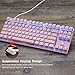 MOTOSPEED Professional Gaming Mechanical Keyboard RGB Rainbow Backlit 87 Keys Illuminated Computer USB Gaming Keyboard with Blue Switches for Mac & PC Blackthumb 3
