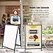 A-Frame Sidewalk Sign, Double-Side Poster Sandwich Board，Frame Poster Stand,Waterproof and Washable.Advertising Display Stand for Many Places Such As Bank, Restaurant, Bar, Station, Etc./US Send Good