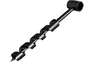 METOTY 1 X 10-inch 25mm Hexagon Embedded Welding Bushcraft Hand Auger Wood Drill Set,Hand Hole Maker for Camping, Outdoor, Hiking.