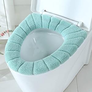Hwjmy Toilet Seat Mat Winter Warmer Pad Kussen Dikker Wasbaar Closestool Zachte Warmer Thuis Badkamer Benodigdheden…