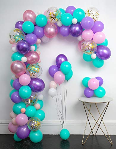 Green Decorating Kit - Unicorn Balloons Arch 114pcs & Garland