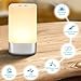 Wake up Light Alarm Clock Touch Sensor Bedside Lamp LED Night Light with 5 Nature Sounds, Sunrise Simulation, Color Changing, 3 Brightness, USB Rechargeable for Bedroom, Reading