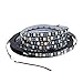 ALITOVE 16.4ft 5050 Blue LED Flexible Strip Ribbon Light Black PCB DC 12V 5M 300 LEDs Waterproof IP65 for Home Garden Commercial Area Lighting