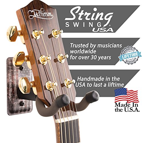 image for String Swing Guitar Hanger - Holder for Electric Acoustic and Bass Gui