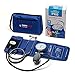Aneroid Sphygmomanometer with Single Head Stethoscope and Carrying Case by Paramed – Professional Manual Blood Pressure Cuff – Lifetime Calibration for Guaranteed Accuracy(Dark Blue)