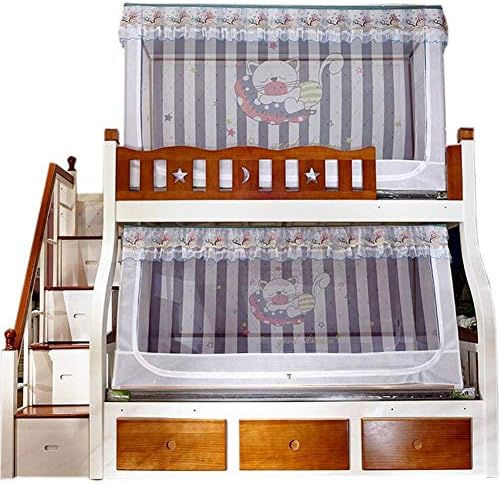 蚊帳ベッドキャノピー ジッパー付き子供用二段ベッド蚊帳 ベッドベッド用漫画デジタル印刷テントカーテン寝室1 190 日本産 90cm 90cm X 150