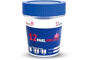 12 Panel Drug Test Kit for All Drugs - Urine Drug Test Cup with Temperature Strip - Trusted Results in 5 Minutes - Detects AMP, BAR, BUP, BZO, COC, MDMA, MET, MTD, OPI, OXY, TCA & THC - 12 PANEL NOW