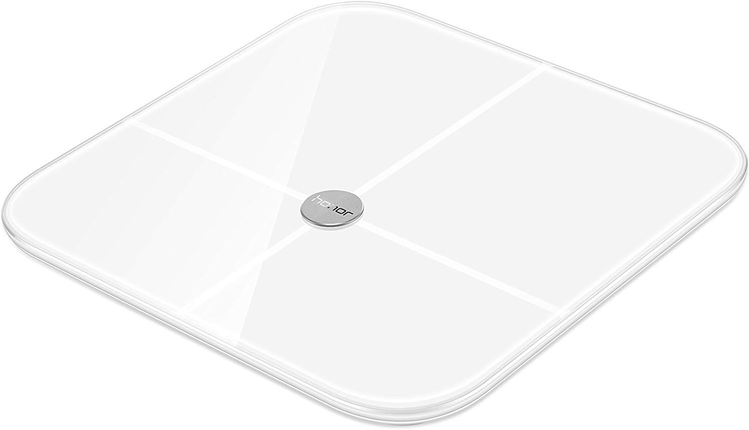 'Honor AH100 Smart Scale Weighing Scales with Measuring Function of Different Values and Display in an app – White