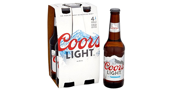 Coors Light 4 x 330 ml : Amazon.es: Alimentación y bebidas