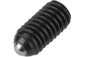 MARHYNCHUS 10pcs M6 Carbon Steel Screw, Spring Plungers Ball Nose Thread Ball Spring Plungers Set Hex Socket Ball Plungers[M6*16]