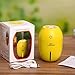 Glisteny Cool Mist Humidifier, 180ml Car Air Humidifiers USB Charge 4 Hours Auto Shut-off, Portable Lemon Shape Super Quiet Operation Bedroom Purifier for Office Home Study Yoga