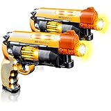 Blade Runner Toy Pistol by ArtCreativity Toy Gun for Kids with LED and Sound Effects, Design, Batteries Included, Sturdy Plastic Design, Great Gift Idea for Boys & Girls (2 Pistols)