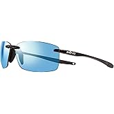 Revo Sunglasses Descend N: Polarized Lens with Rimless Rectangular Frame