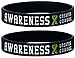 Inkstone (12-pack) Green Awareness Ribbon Silicone Wristbands - Wholesale Pack of 1 Dozen Bracelets