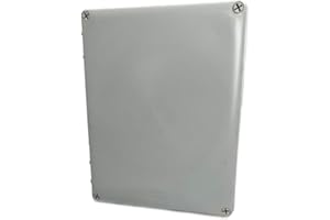 DJC Supply Co. 10" x 8" x 4" Weather & Dust Proof IP65 PS Plastic Universal Electrical Junction Conduit Box and DIY Project Enclosure, Use for Outdoor and Indoor (1 Pack)