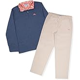 Tommy Bahama Boys Pullover Quarter-Zip Long-Sleeved Sweater & Pants Set, Casual 2-Piece Back to School Outfit for Kids