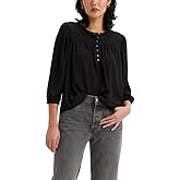 Levi's Womens Halsey 3/4 Sleeve Blouse