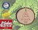 Unto Us a Child is Born Luke 2:11 Wood Tree Bark 4 inch Christmas Tree Ornament, Multicolor, 3.5 x 3.75
