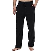 HomyComy Men's Pajama Pants Soft Sleep Pants Pajama Bottoms Cotton Lounge Pants with Pockets