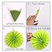 Ohomr Paper Fan Decoration Set of 12 for Wedding Mexican Fiesta Birthday Carnival Kids Christmas Party Color Ceiling Hanging Round Tissue Fans Decor