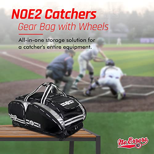 No Errors NOE2 Catchers Gear Bag with Wheels Large Bag for Catcher’s