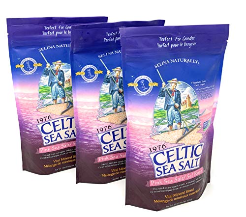 Celtic Sea Salt Pink Sea Salt Bag, 1 Pound (Pack of 3) (1 Pound)