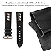 SWEES Genuine Leather Band Compatible for Apple Watch 38mm 40mm, Dressy Designer Bling Rivets Studs Bands Strap Compatible for iWatch Series 4 Series 3 Series 2 Series 1, Sports & Edition Women, Black