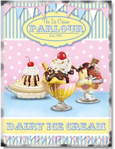 Ice Cream Parlour Tin Sign