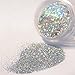 NICOLE DIARY 5Boxes/set Holographic Nail Glitter Silver Holo Laser Rainbow Powder Manicure Nail Art Decoration