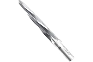 ZNXIMER Bridge Construction Reamer 9/16" Taper Chucking Reamer, Fit 1/2" Shank Chuck, 5-Spiral Flutes Car Reamer, to Align or Enlarge Holes, Fit Steel, Alloy, Aluminum, Wood, Plastic