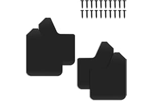 SWQS 4PCS Universal Mud Flaps for Trucks Mudguard Splash Guards Front and Rear Set Protection with Screws, Flexible and Benda