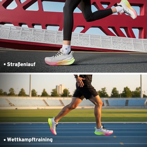XTEP Professional 2000 km men's running shoes for exam training, high cushioning, strong recoil capacity, non-slip and durable sports shoes, ideal for long distance runs from 10 km