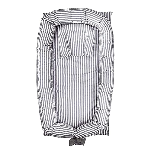 Abreeze Baby for Bed Baby Nest SleeperGrey Striped Baby