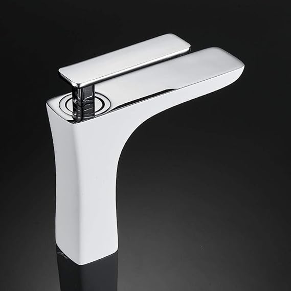 WANDOM Baño sobre encimera grifo de lavabo caliente y frío lavabo de