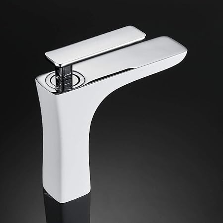 WANDOM Baño sobre encimera grifo de lavabo caliente y frío lavabo de