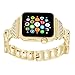 VOMA For Apple Watch Band, Stainless Steel iWatch Band Replacement Strap for Apple Watch Series 3 Series 2 Series 1 Nike+ Sport Edition - Style Bangle Gold 38mm