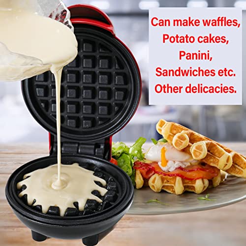 Mini waffle maker, 4 inch Portable Electric NonStick Waffle Iron