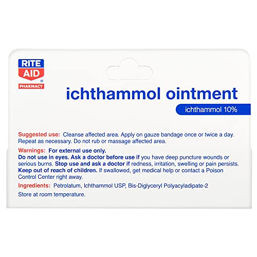 Rite Aid Ichthammol Ointment - 1 Ounce (28.3 g) - 1 Count - 10 Percent Ichthammol Ointment