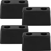 Flutesan 8 Pcs Heavy Duty Rubber Bumper Pads 6 x 3 x 3.15 Inch Dock Bumpers | Automotive Blocks Rubber Bump Stop, Black Guards Dock Buffer, for Truck and Trailer Protection, Equipment and Delivery Bays