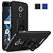 DTEK 60 Case, BlackBerry DTEK60 Case,MicroP Super Frosted Shield Hard Cover Case with Stand and Screen Protector Compatible for BlackBerry DTEK60 (Black)