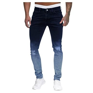 Vpass Pantalones Vaqueros Para Hombre Pantalones Casuales Moda