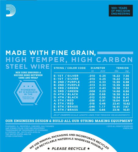 D'Addario EXL150 Regular Light 12-String Electric Guitar Strings