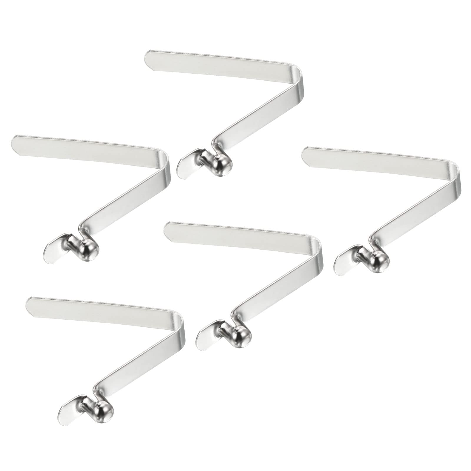 Photo 1 of PATIKIL 6.5x5mm Kayak Paddle Snaps, 5 Pack Pole Push Button Spring Clips Steel Hollow Button Locking Tube Single Pin for Camping Awning Tent Pole
