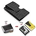 Money Clip, Carbon Fiber Wallet -EGRD Minimalist Front Pocket Slim Wallet, Business Card Holder, RFID Blocking Credit Card Holder For Men(Upgraded Version)