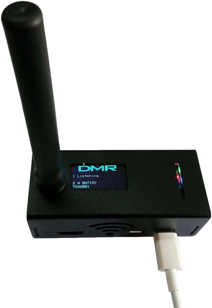 Northbear Assembled MMDVM Hotspot Support Spot Radio Station P25 DMR + Raspberry Pi +OLED +Antenna + Case (Black)