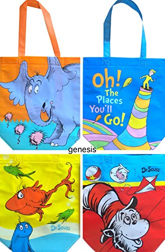 Dr Seuss Popular Characters Small Reusable Quality Tote Bags