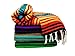 Bodhi Blanket Mexican Style Throw Blanket - Falsa Blanket for Yoga, Picnics, Beach, Tapestry, Camping, & More (Spirit Voices: Orange, Red, Purple, Black, Blue)